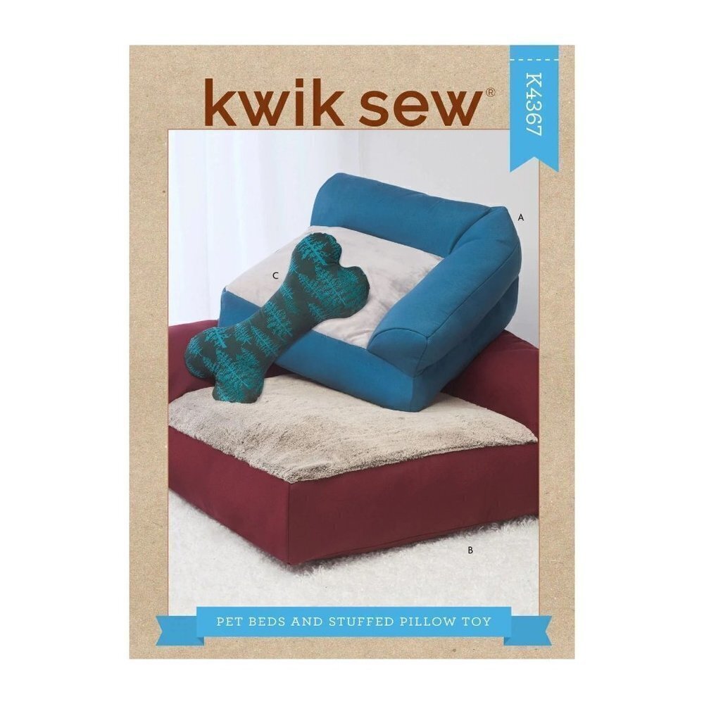 Kwik Sew Sewing Pattern 4367 10860 Pet Beds Toy‎ Pillow